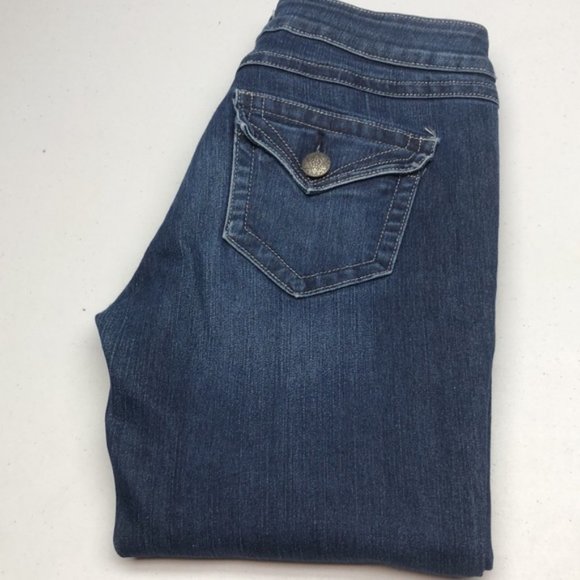 VINTAGE BOOTLEGGER PARADISE SKINNY JEANS 27x33 🇺🇸 - Picture 1 of 12